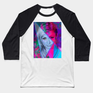 Paris Hilton Mugshot Baseball T-Shirt